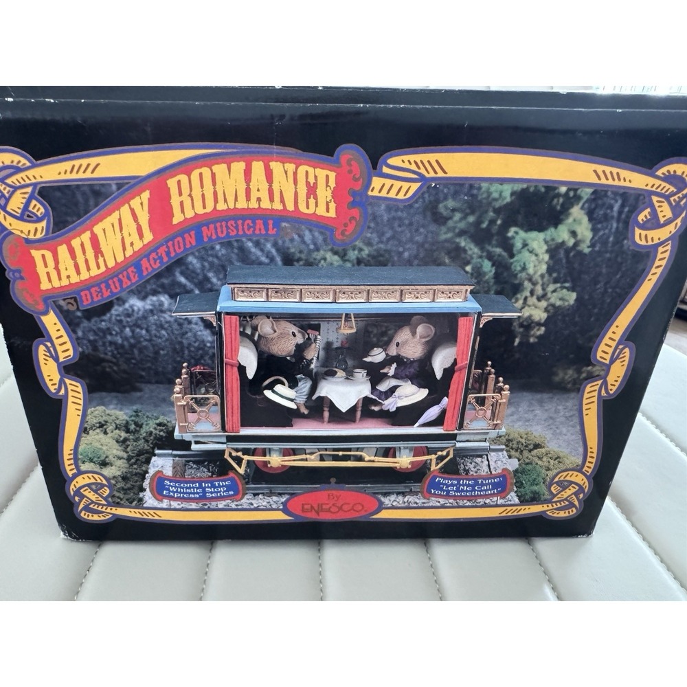 1992 Vintage Enesco "Railway Romance" Deluxe Action Musical